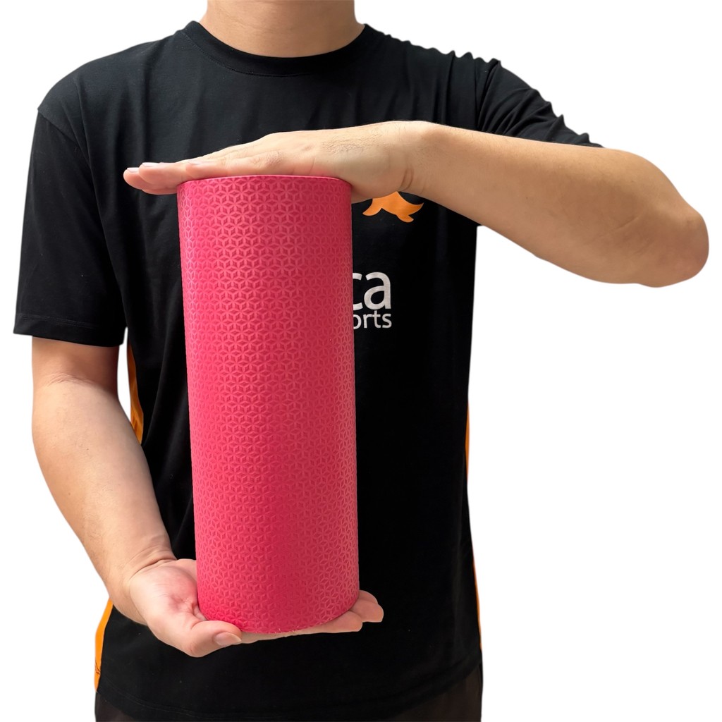 Rolo de Massagem Miofascial Em EVA 30x12cm Pilates Yoga Vermelho DF1140-VM Dafoca Sports
