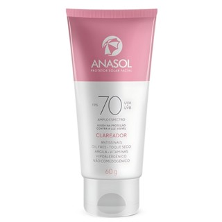 Protetor  Solar Facial Clareador Fps70  Anasol 60 G em Oferta na Shopee