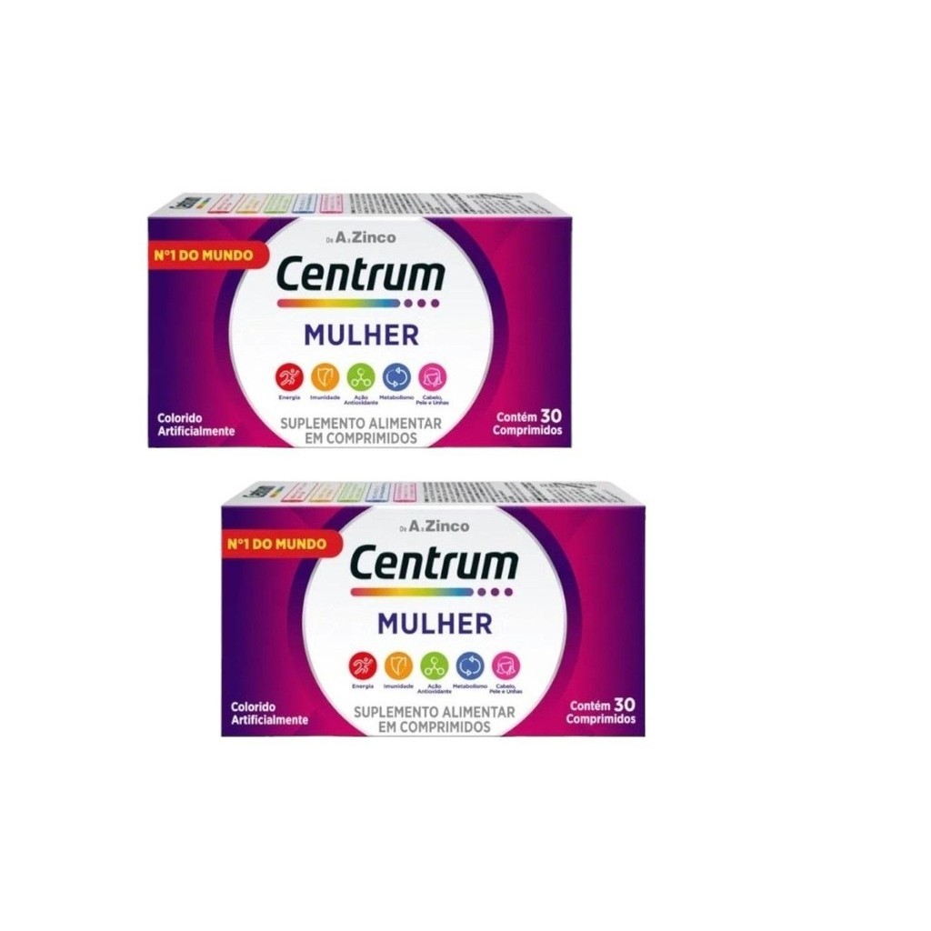 Kit Centrum Mulher Com 2 Caixas De 30 Comprimidos Cada