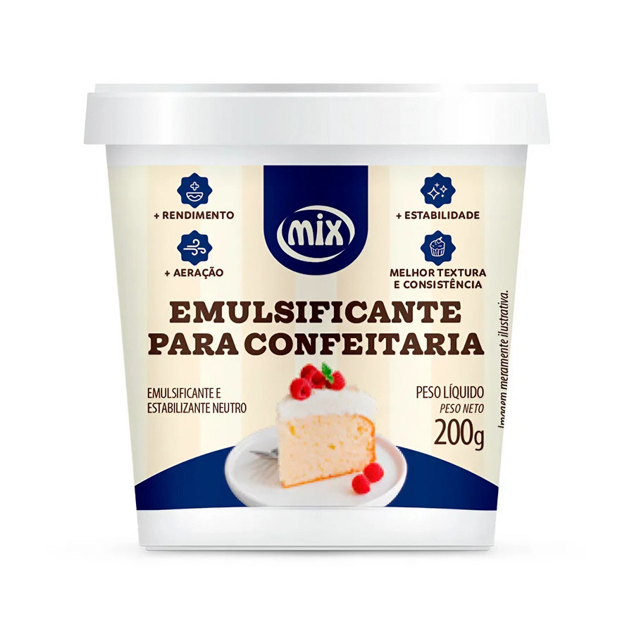 Emulsificante para Confeitaria - 200g - 1 unidade - Mix - Rizzo