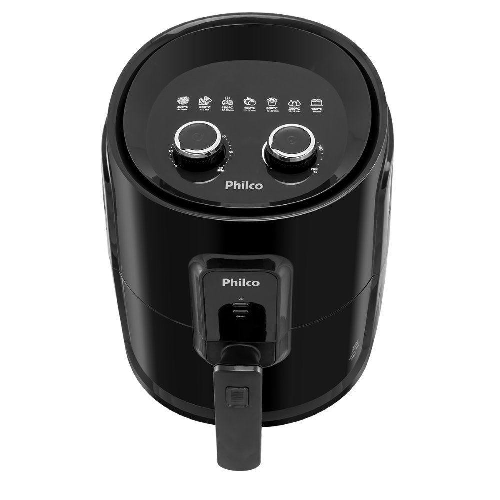 Detalhes do Fritadeira Elétrica Philco Sem Óleo Gourmet Black 4,4L 127V PFR15PG 53801070