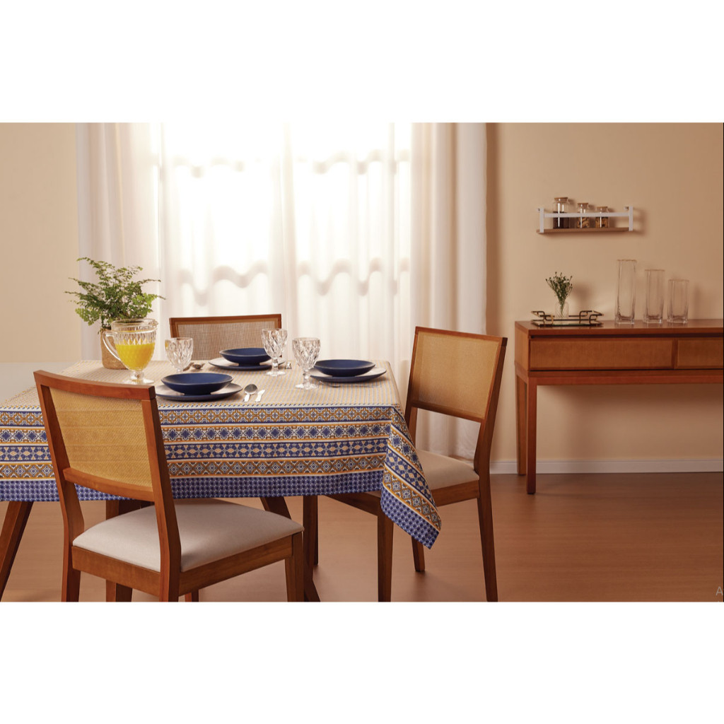 Toalha de Mesa Estampada 4 ou 6 Lugares Sabará Pop - Redonda; Quadrada ; Retangular - Lepper