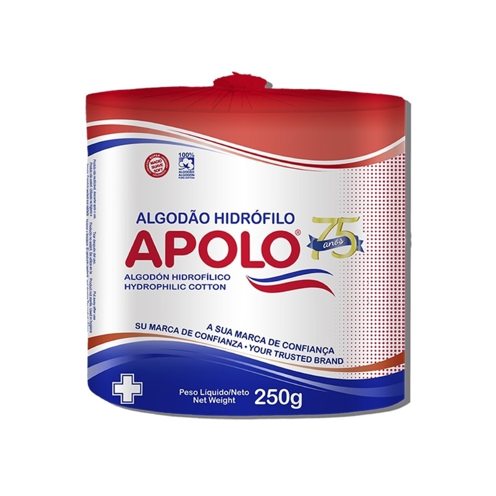 Algodao Hidrofilo Apolo Rolo 250g em Oferta na Shopee