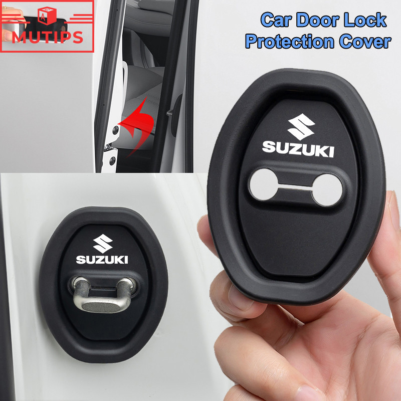 4Pcs/Set Suzuki Carro Tampa Da Fechadura Porta De Silicone Choque Do Almofada De Proteção Para Grand Vitara Jimny