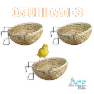 Kit 03 Ninho Para Canário Belga de Junta em Oferta na Shopee