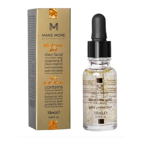 Blindagem Blinda-me Gold Pele Blindada Óleo Facial Make More em Oferta na Shopee