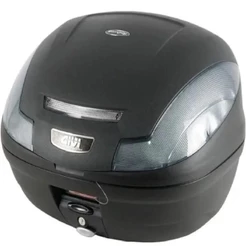 BAULETO BAU MALA MALETA MOTO GIVI 47L MONOLOCK SIMPLY FUME E-470NT CABE 2 CAPACETES TITAN FAN YBR
