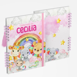 Caderneta de Saúde Vacina Personalizada Menina Safari Arco Iris 1 em Oferta na Shopee
