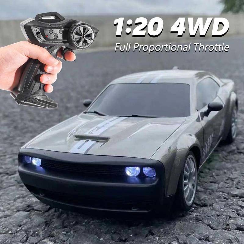 1/20 4WD RC Racing Drift Car AE86 GTR Controle Remoto De Impulso Proporcional Completo Mustang Porsche Dodge Sport Simulated Toy