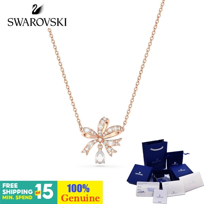 S * warovsk * i Colar Feminino De Prata VOLTA Crystal Sterling Casamento Diamante Mão xl0819