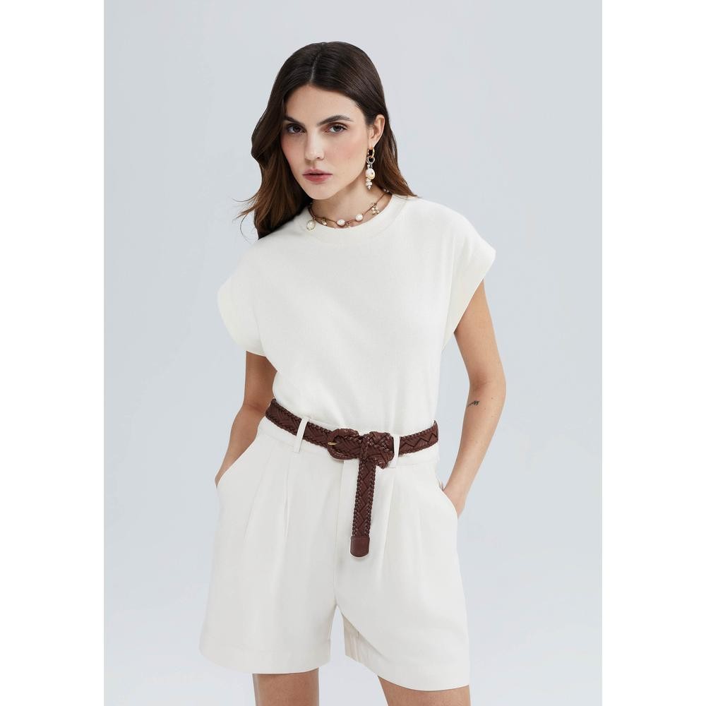 Regata Muscle Feminina Em Ribana Hering - Women Clothes