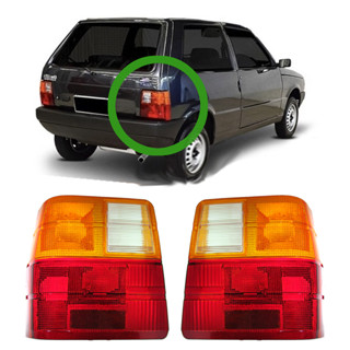 Par Lente Traseira Fiat Uno 84 a 90 91 92 93 94 95 96 97 98 99 00 01 02 03 04 Tricolor em Oferta na Shopee