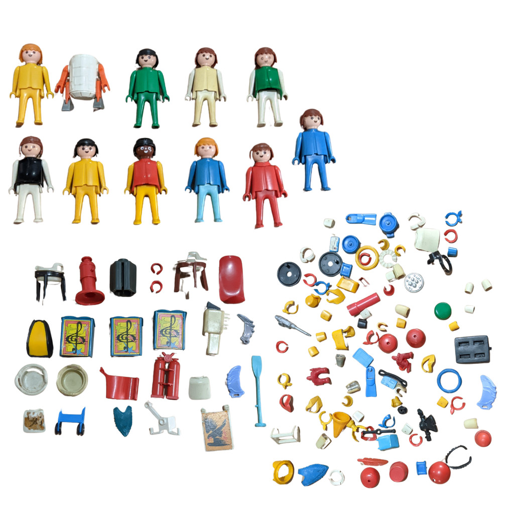 lote com bonecos e acessórios playmobil da troll