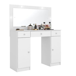 Penteadeira Carisma Branco Brilho - Demóbile em Oferta na Shopee