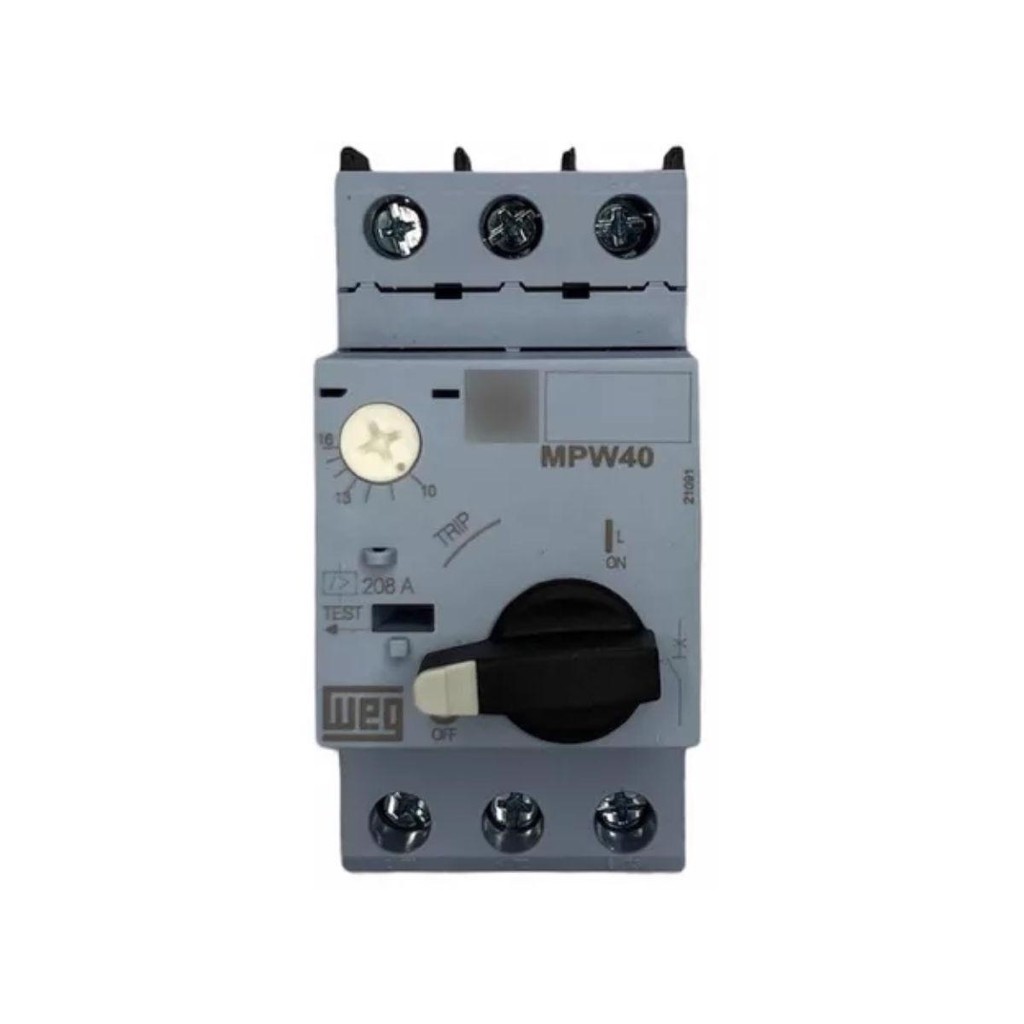 WEG DISJUNTOR MOTOR WEG MPW DE 10A A 16A TRIPOLAR MPW40