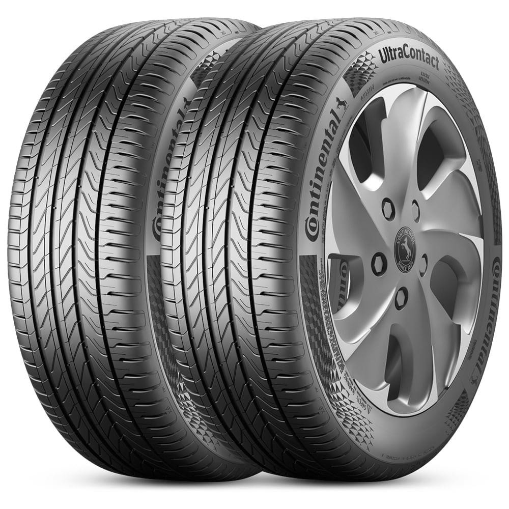 Kit 2 Pneu Aro 16 205/55R16 Continental 91V TL UltraContact - Spare Parts and Accessories for Vehicles