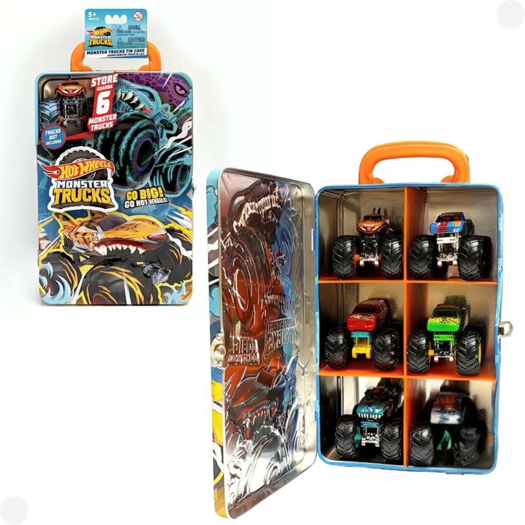 Maleta para Guardar até 6 Monster Truck Hot Wheels F0141-4 - Fun Divirta-se em Oferta na Shopee