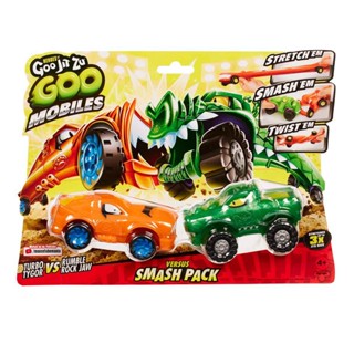 2 Carrinhos Turbo Tygor vs Rumble Rock Jaw - Goo Jit Zu em Oferta na Shopee