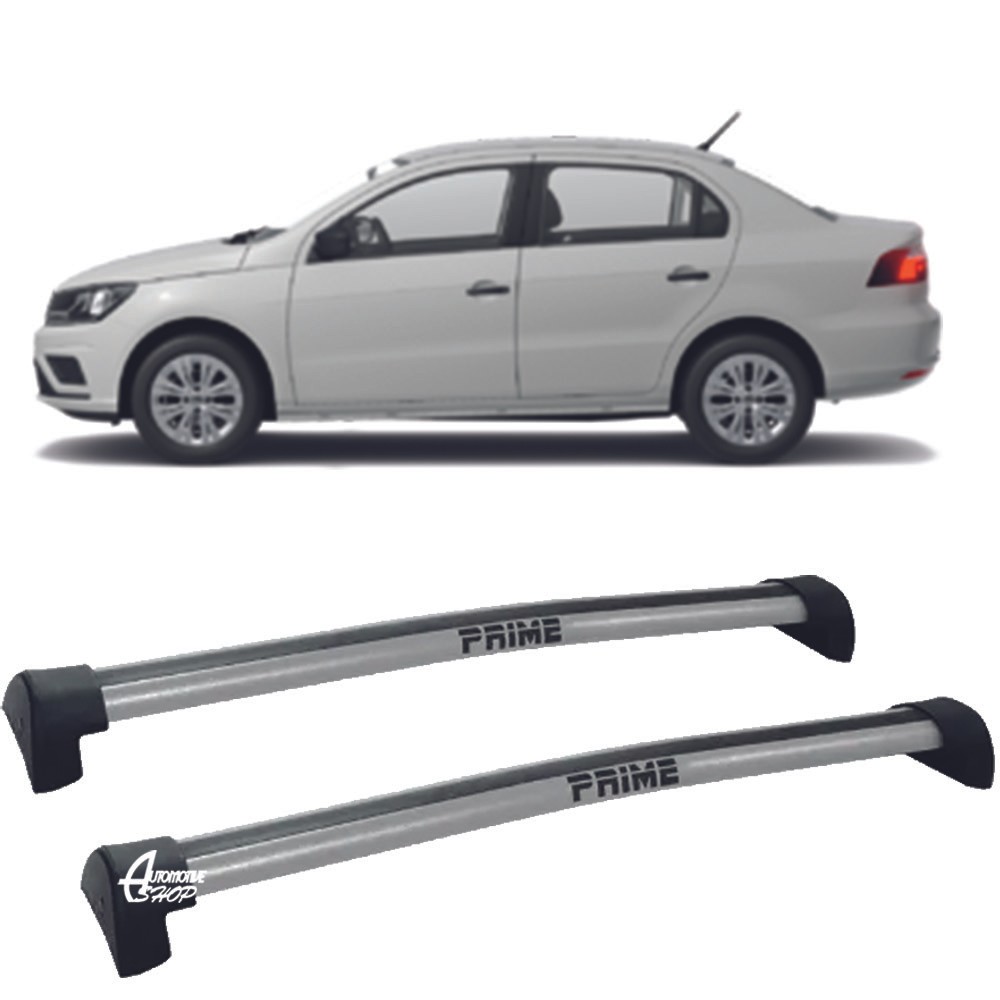 Rack Teto Aluminio Prime VW Voyage G7 18/19 4pts Prata PR021