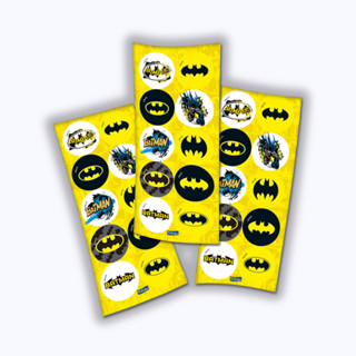 30 ~150 ADESIVO BATMAN GEEK  REDONDO FESTCOLOR em Oferta na Shopee