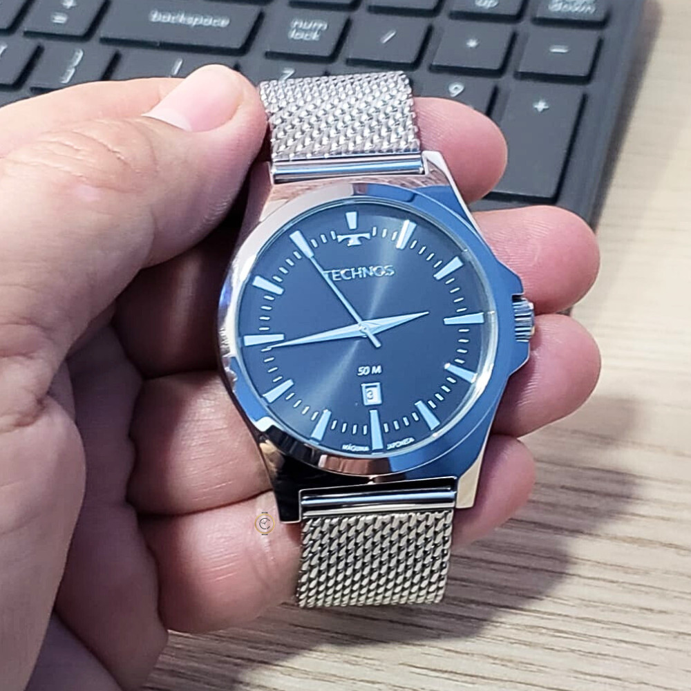 Relógio Technos Masculino Analógico Classic Steel 2115LALS/0P