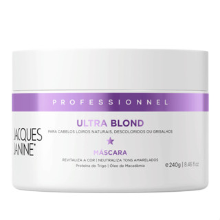 Máscara Tratamento Loiro Desamarelador Matizador Ultra Blond Jacques Janine 240g em Oferta na Shopee