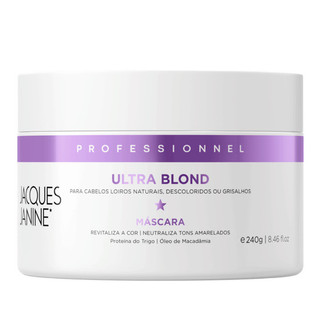 Máscara Tratamento Loiro Desamarelador Matizador Ultra Blond Jacques Janine 240g em Oferta na Shopee