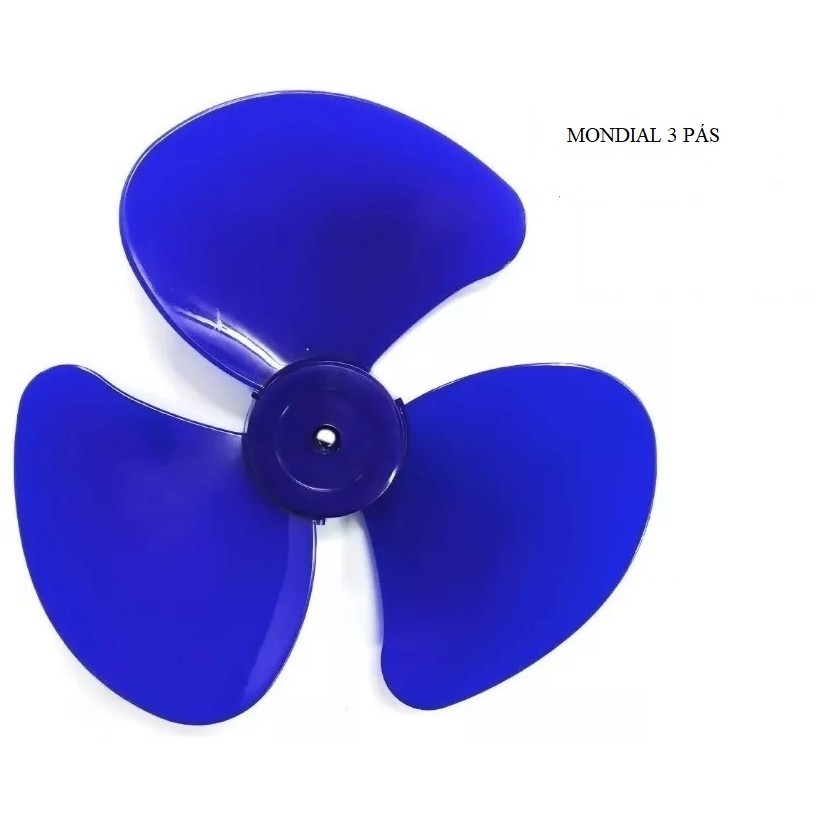 HÉLICE PARA O VENTILADOR MONDIAL 3 PAS 30CM AZUL