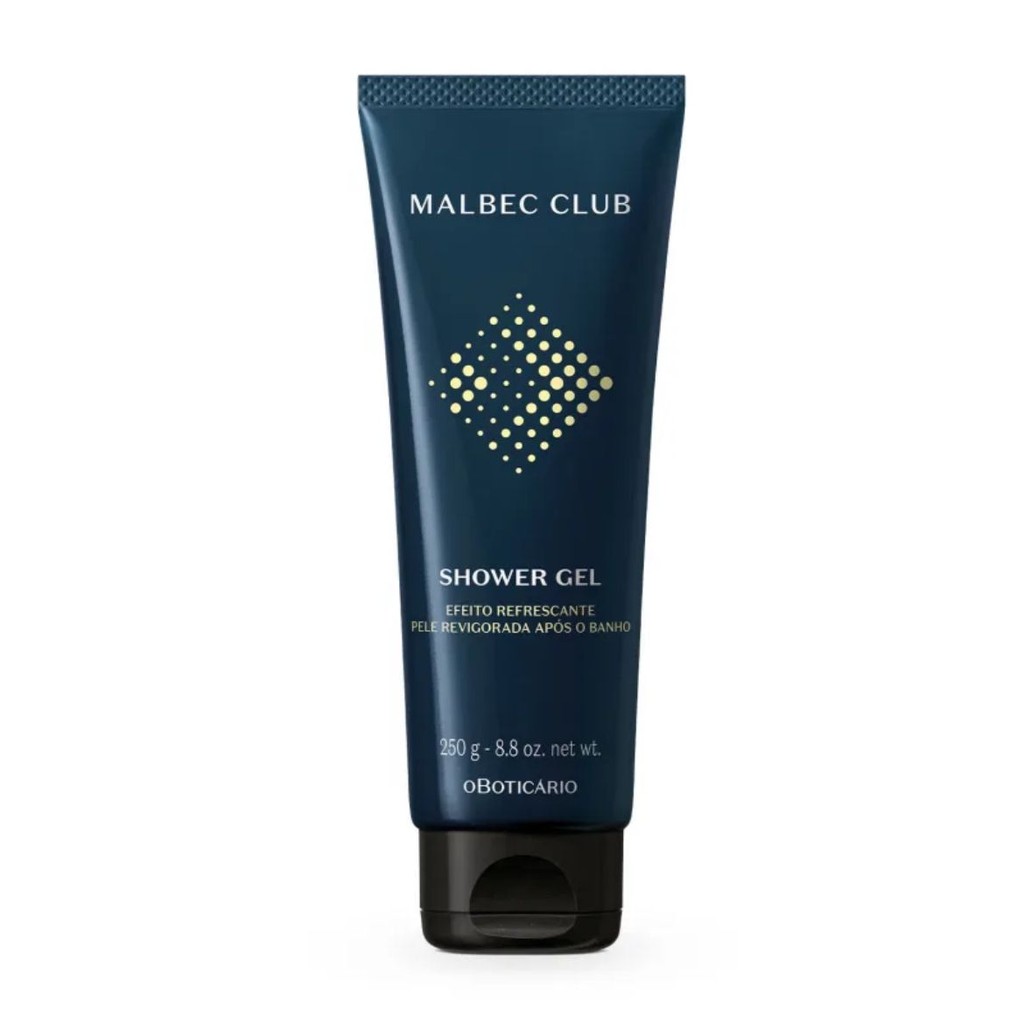 SHOWER GEL MALBEC CLUB 250G BOTICÁRIO SHOWER MALBEC BOTICARIO MALBEC CLUB