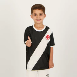 Camisa Vasco Building Infantil Preta