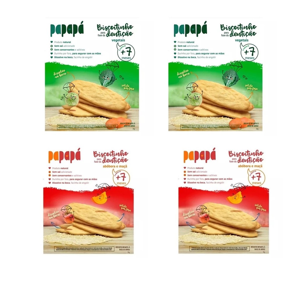 KIT 4 BISCOITO DENTIÇÃO em Oferta na Shopee