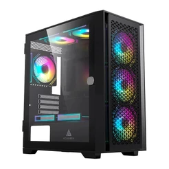 Gabinete Gamer Acegeek Iliad Mini, Mid-Tower, Lateral de Vidro, Preto, AG-ILIAD-MINI-BK