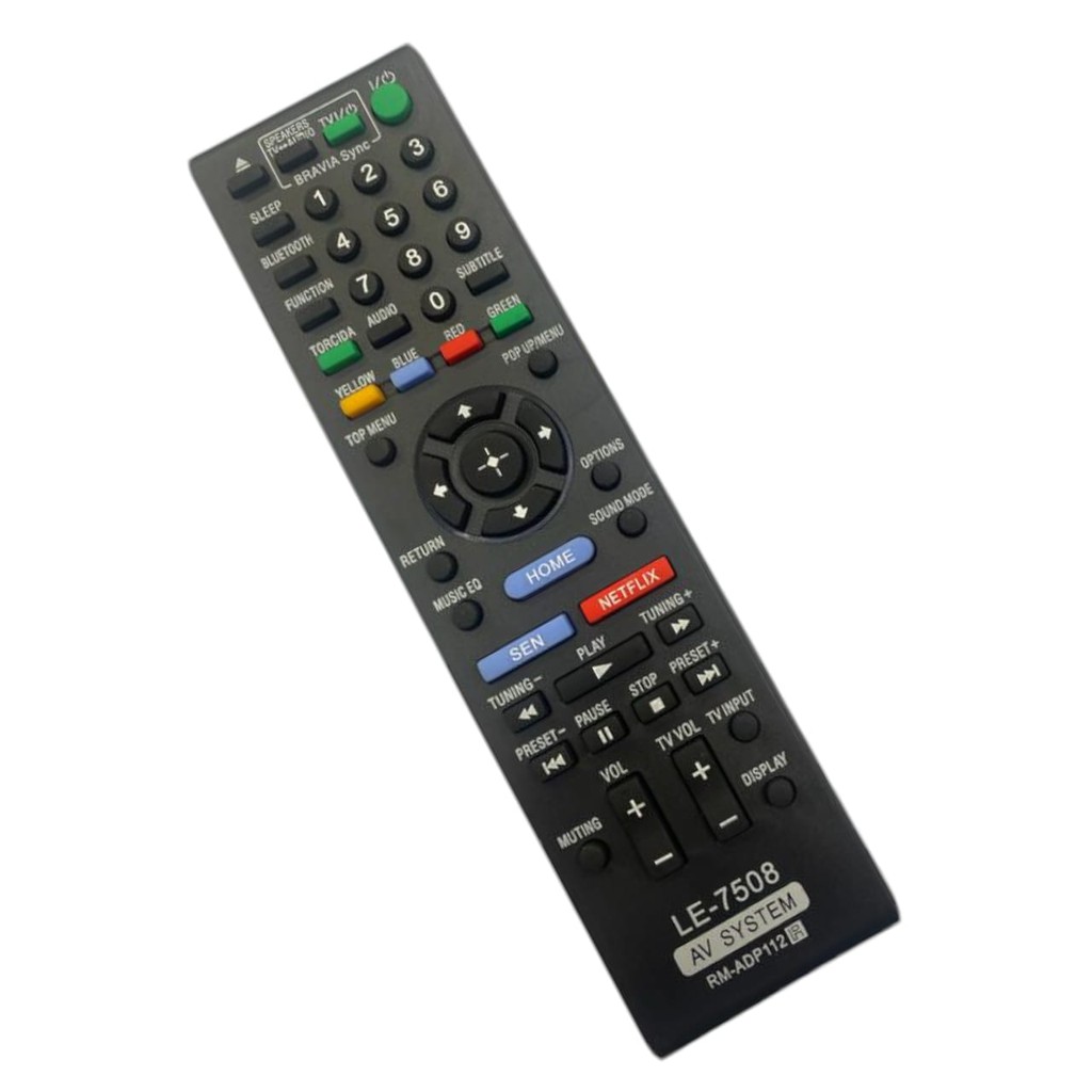 Controle Para Home Theater Blu-ray Sony Bdv-e280 Bdv-e290