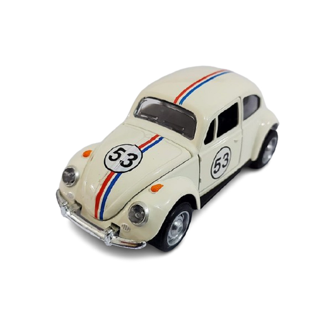 Miniatura Ferro Fusquinha Filme Fusca Herbie 53 Brinquedo