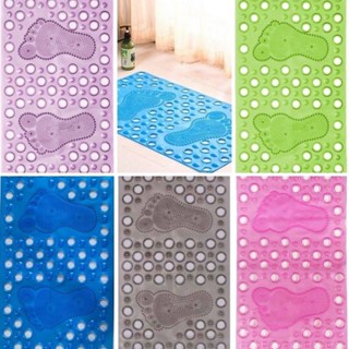 TAPETE DE BOX PARA BANHEIRO ANTIDERRAPANTE COM LIMPADOR DE PÉ E VENTOSA em Oferta na Shopee