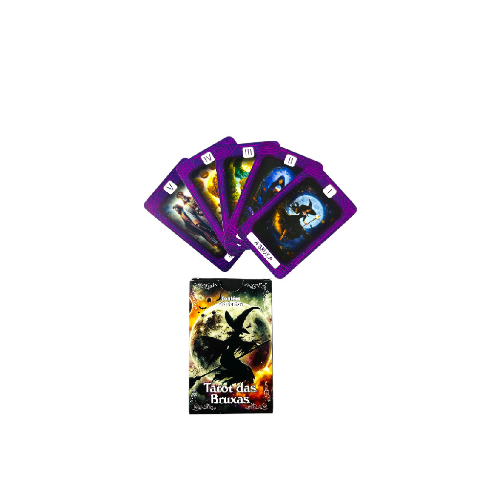 Tarô das Bruxas 22 Cartas e Manual Lançamento