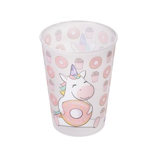 Copo Unicórnio 320 ml Arco Íris Mágica Infantil Plasútil em Oferta na Shopee