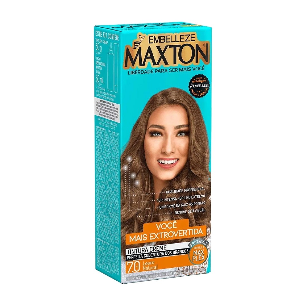 Tinta Maxton Louro Natural 7.0 em Oferta na Shopee