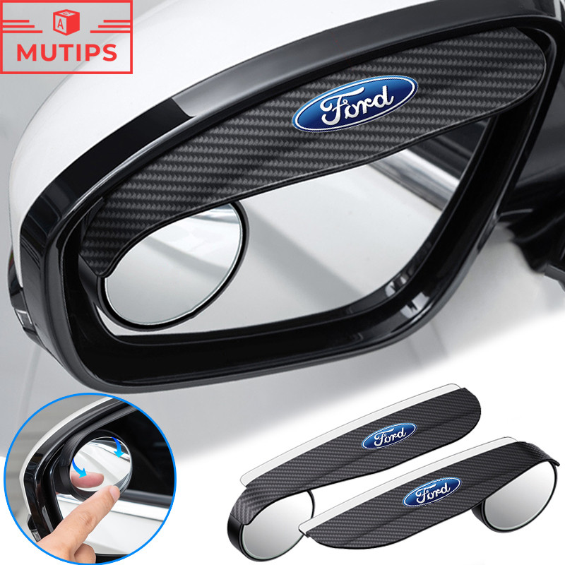 2 Unidades/Conjunto Ford Espelho Retrovisor Do Carro Chuva Sobrancelha Viseira Ponto Cego Capa De Para Ranger Ka Focus m