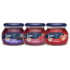 Kit 3 Geleias Linea Sabores Framboesa, Morango e Jabuticaba de 230g
