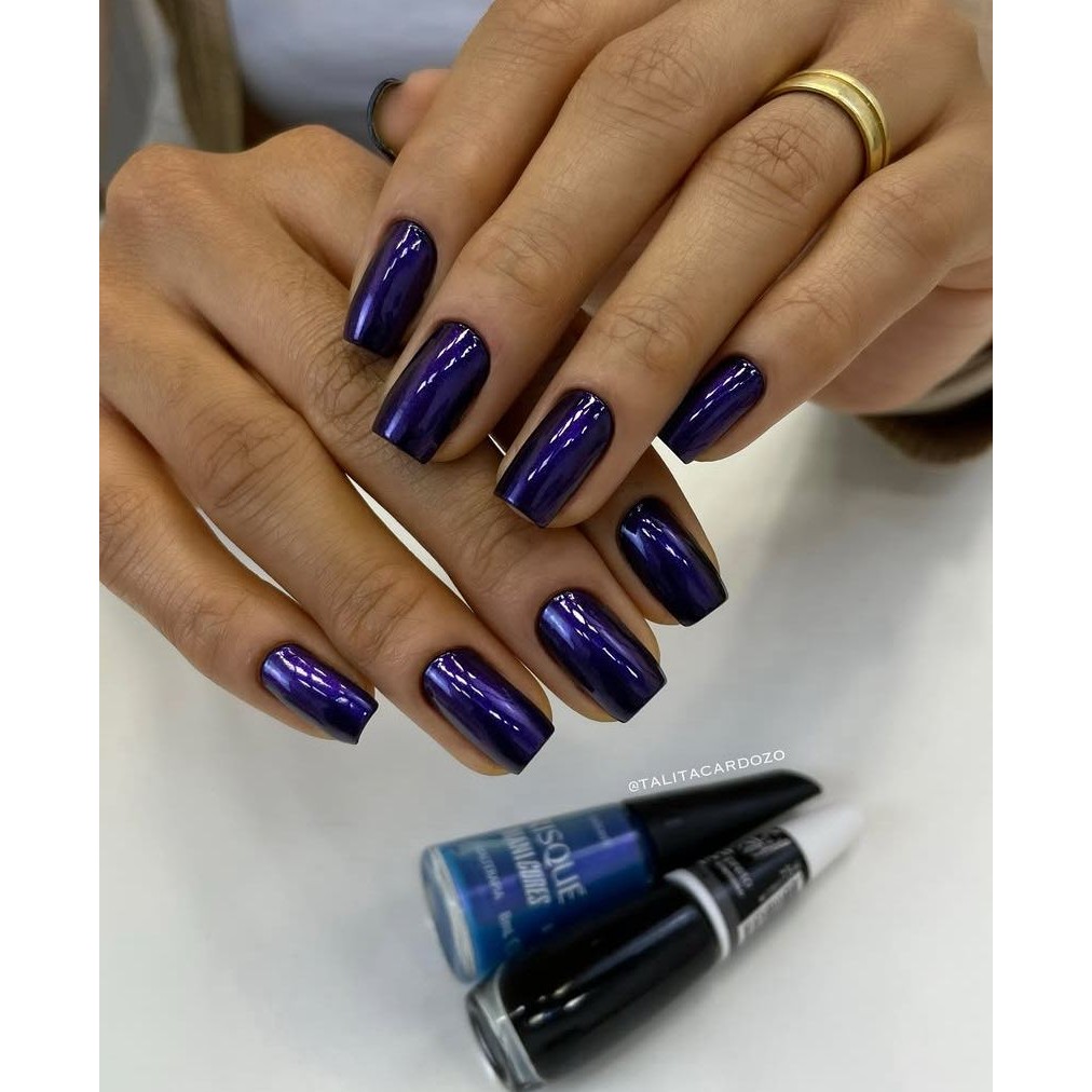 Misturinha Perfeita Com 2 Esmaltes - Esmalte Preto - Impala  + Esmalte Esmalterapia - Risqué