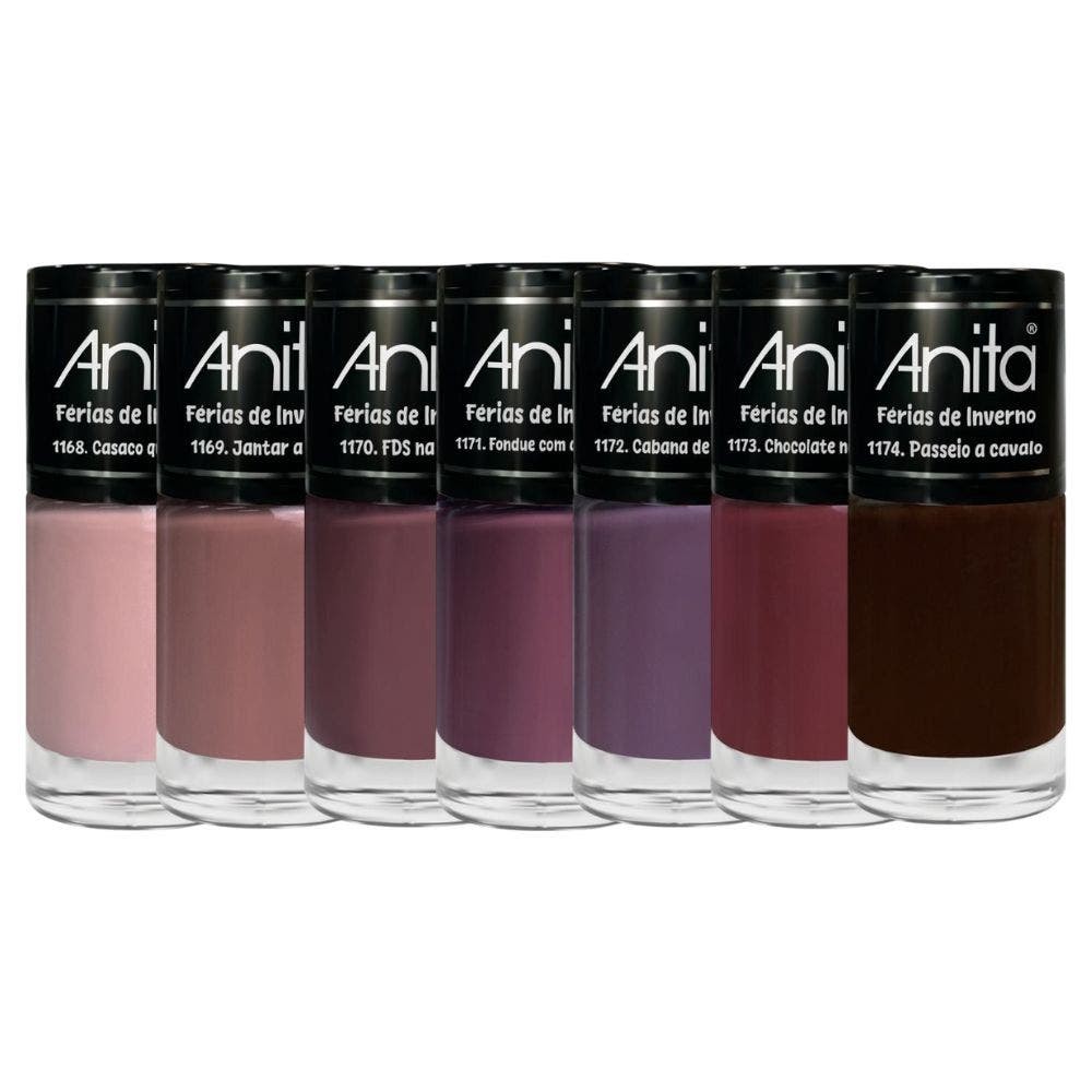 Kit Esmalte Anita Coleção Férias de Inverno em Oferta na Shopee