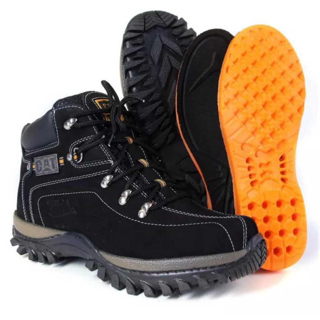 Bota Coturno Masculina Adventure Oferta 100% Couro em Oferta na Shopee