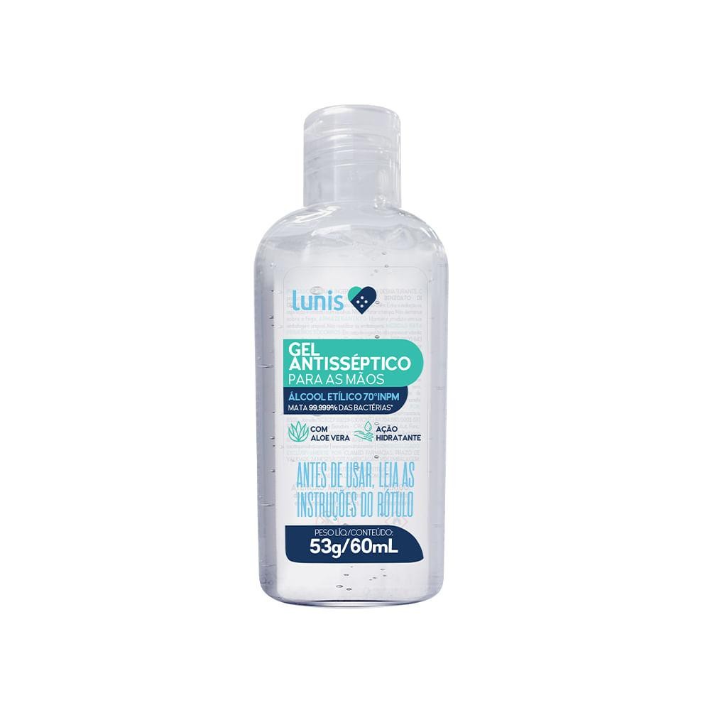 Gel Antisséptico Lunis 60ml em Oferta na Shopee