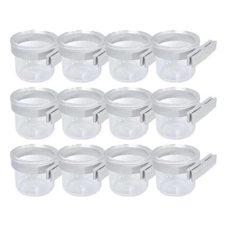 KIT 12 PORTA VITAMINA CRISTAL GRANDE TALA LARGA 45ml PASSAROS AVES TRICA-FERRO CANARIO PERIQUITO CALOPSITA em Oferta na Shopee