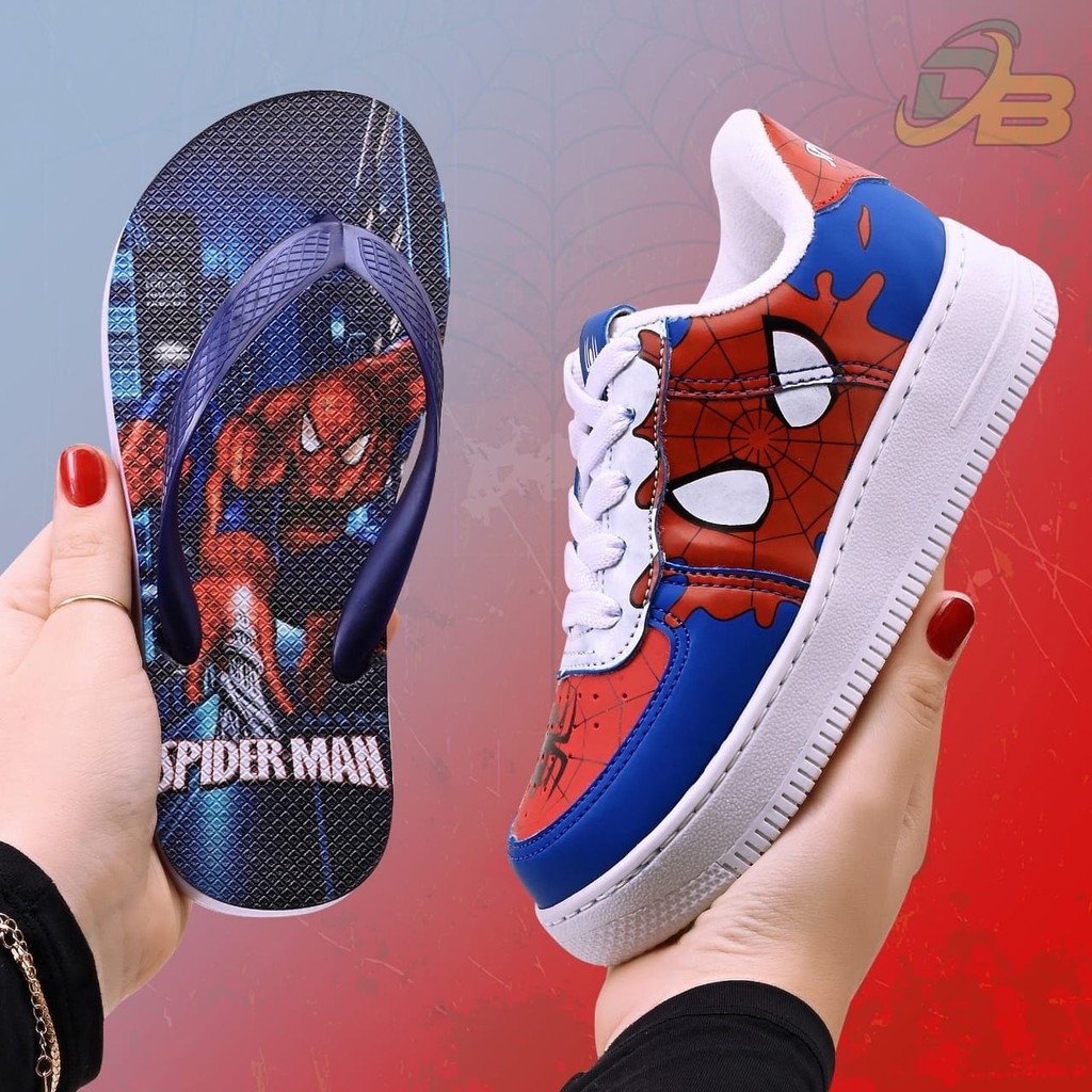 Kit Tenis+Chinelo Homem Aranha Lindo Confortavel Meninos em Oferta na Shopee