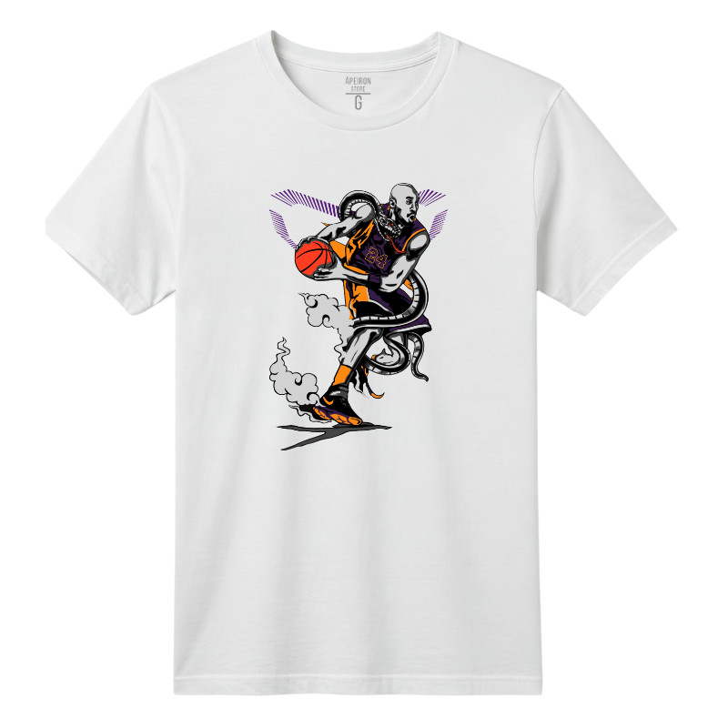 Camisa Camiseta Camiseta Unissex Basquete Básica Estampada "Kobe" 100% Algodão  Premium T-shirt Algodão Envio Imediato
