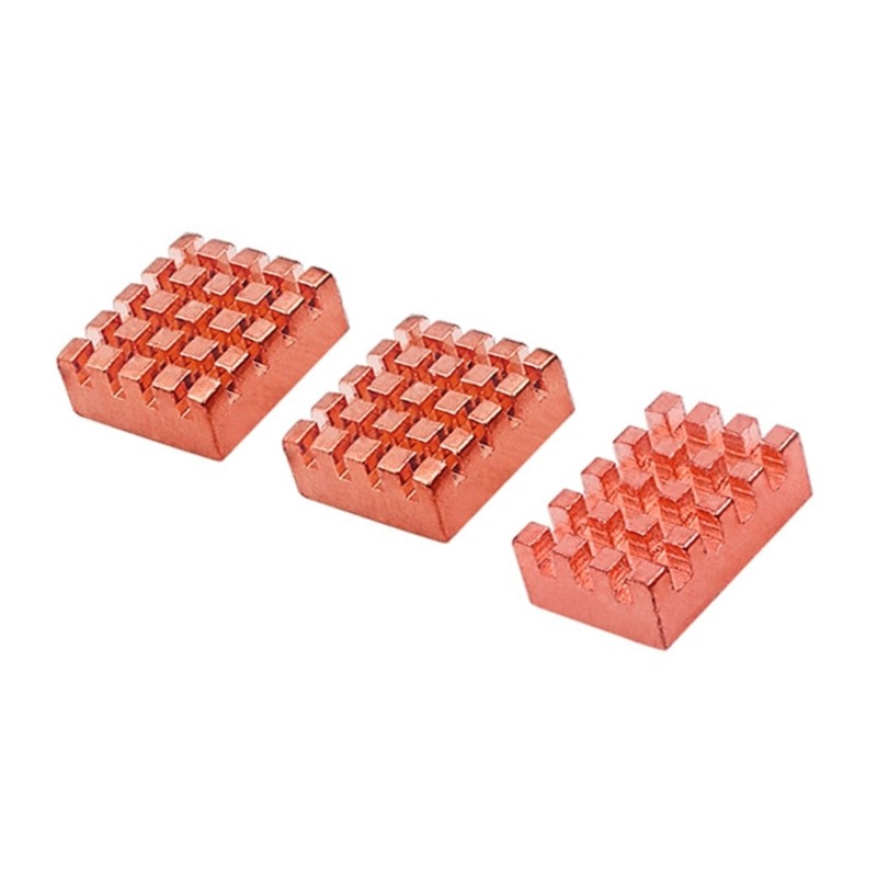 O Dissipador Calor Cobre 3 Peças Aumenta Resfriamento Para Placas Desenvolvimento K2B H618