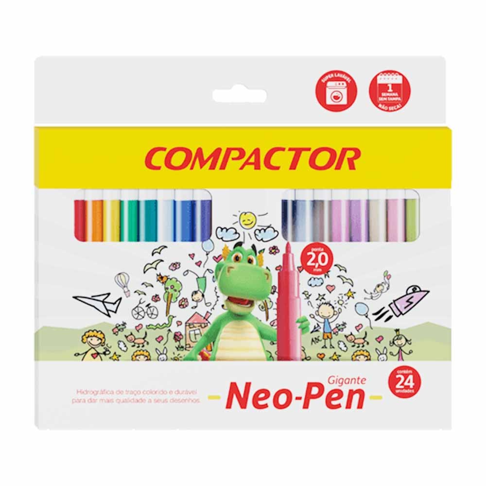 Compactor Canetinha 24 Cores: Onde Comprar | BuscaProdutos