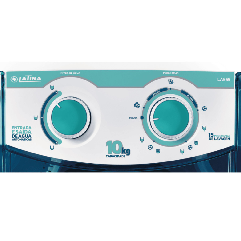 Lavadora Automática Latina 10kg 220V 15 Programas Super Turbina · foto 2